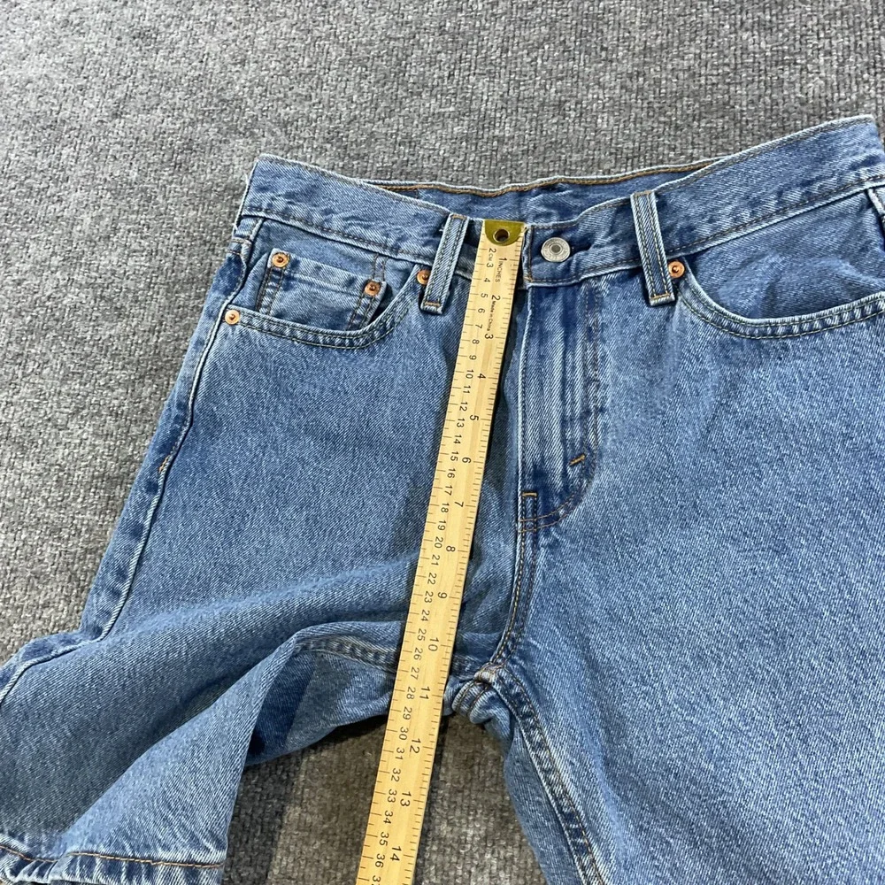 Levi's 405 Standard Fit Denim Shorts Mens 30 Blue Medium Wash Jean Shorts